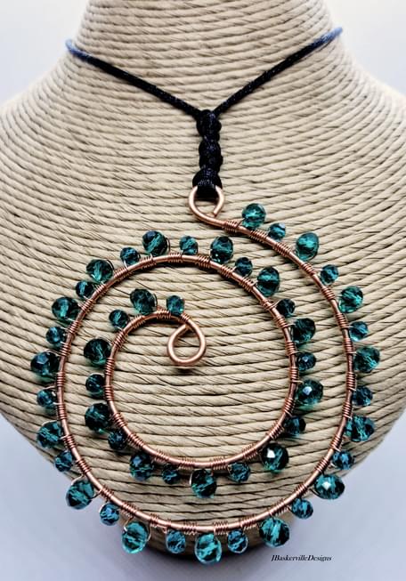 Jewelry Making Class - Suncatcher Spiral Necklace